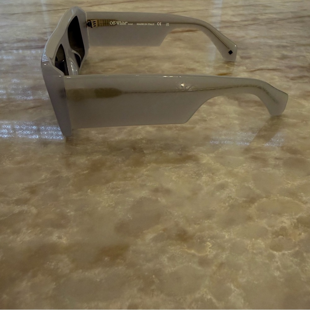 Off-White Troy‎ Arrow Grey Blue Rectangular Sungl… - image 6